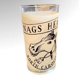 Vintage Frosted Nags Head NC Drinking Glass